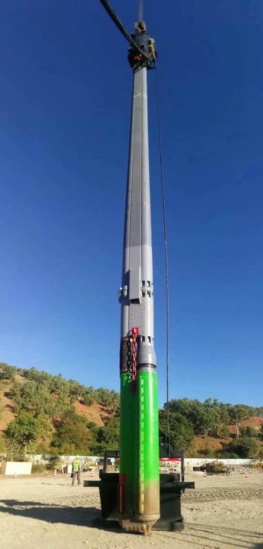 DN325 フィードパイプ 振動周波数 45-55 Hz インド バイブロフロット 建設の信頼性の高い性能